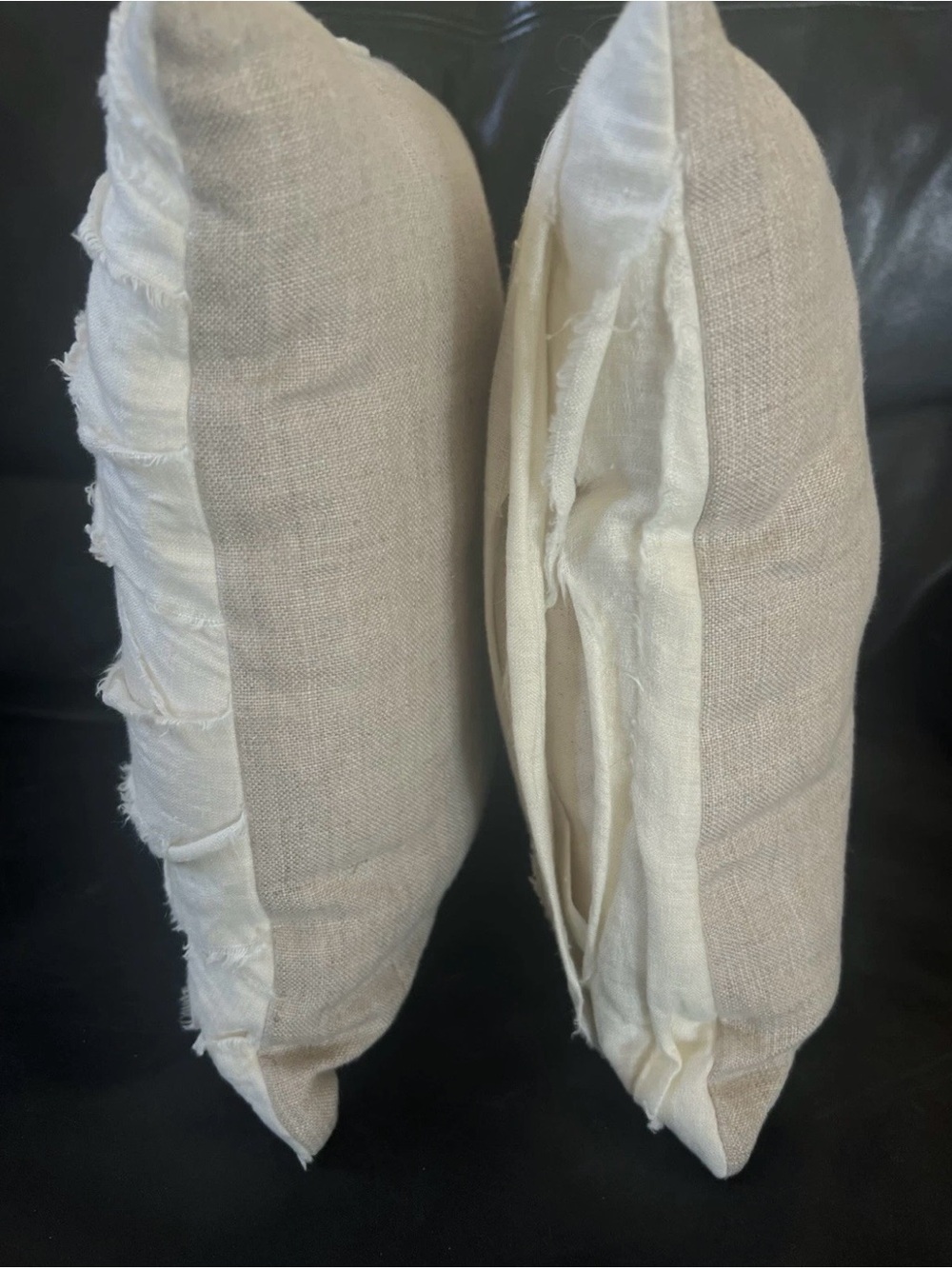 Pottery Barn Halloween Mummy Cream Throw Pillows Set of 2 Vtg - Picture 7 of 11